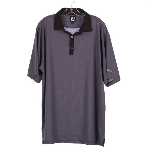 FootJoy Blue & Black Checkered Golf Polo XL - Picture 1 of 9